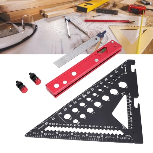 Escuadra portátil de aleación de aluminio para carpintería miniatura 4