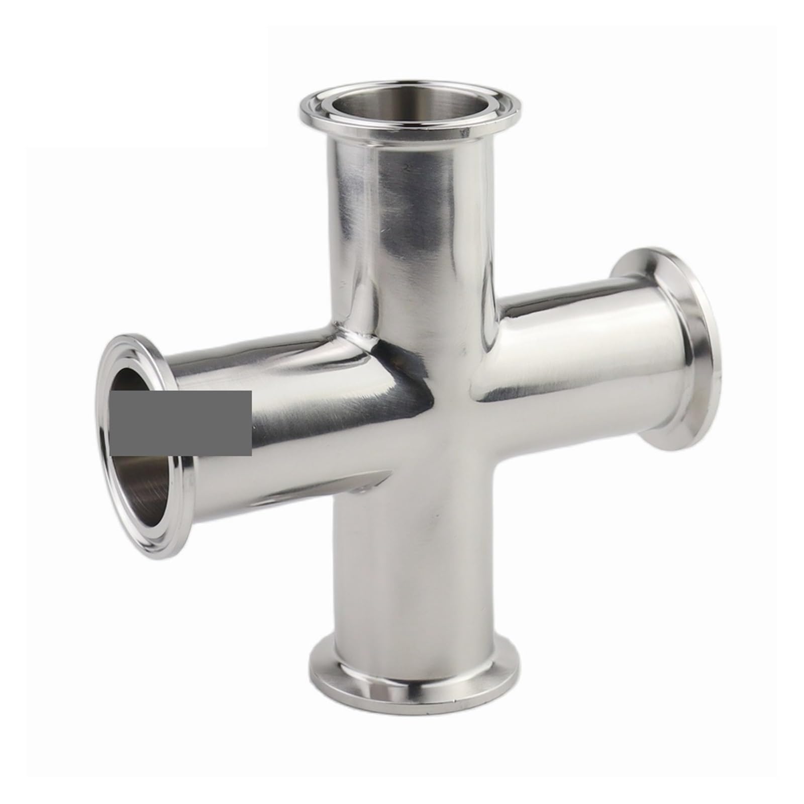 19mm-51mm Pipe OD x 1.5"/2" Tri Clamp Cross 4 Ways Splitter SS304 Stainless Fitting Beer Wine(76mm x Ferrule 91)