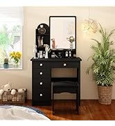 Amazon｜DiDuGo ドレッサー セット 白 コンパクト 3色ライトミラー 幅