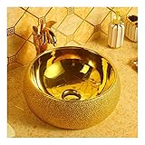 Vintage traditionelle chinesische handgemachte Gazed Premium-Qualität Keramik Waschbecken