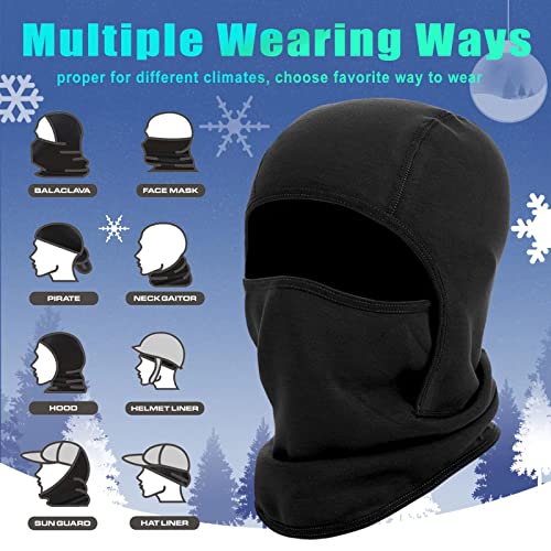 2 Pack Kids Balaclava Face Mask For Boys Girls, Windproof Winter Hat Ski Mask For Cold Weather, Breathable Face Warmer For Sports Skiing Cycling-4 #TOP4