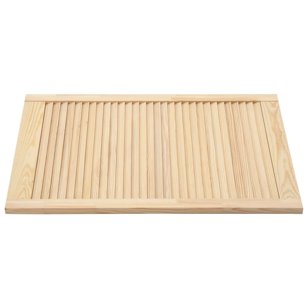 Portes d armoire à persiennes 2pcs 69x39,4cm bois de pin massif