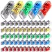 Droutti 60 Pcs Hand Crank Flashlight Handpress Flashlights 3 LED Powerful Emergency Safety Tool Manual Powered Light No Battery Required Torch for Camping Hiking Outdoor Sports