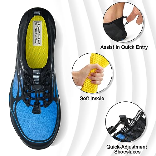 Image of ATHMILE Water Shoes for Men Women River Swim Beach Pool Adult Quick Dry