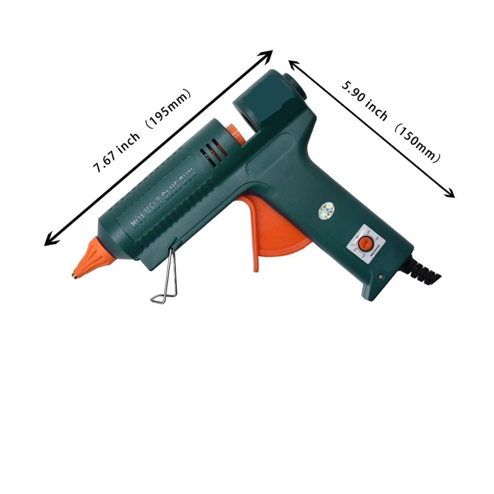RUHEN Pistolet do klejenia na gorąco pistolet do klejenia na gorąco szczelna miedziana dysza regulacja temperatury proces narzędzie naprawcze napięcie funkcja automatycznej regulacji