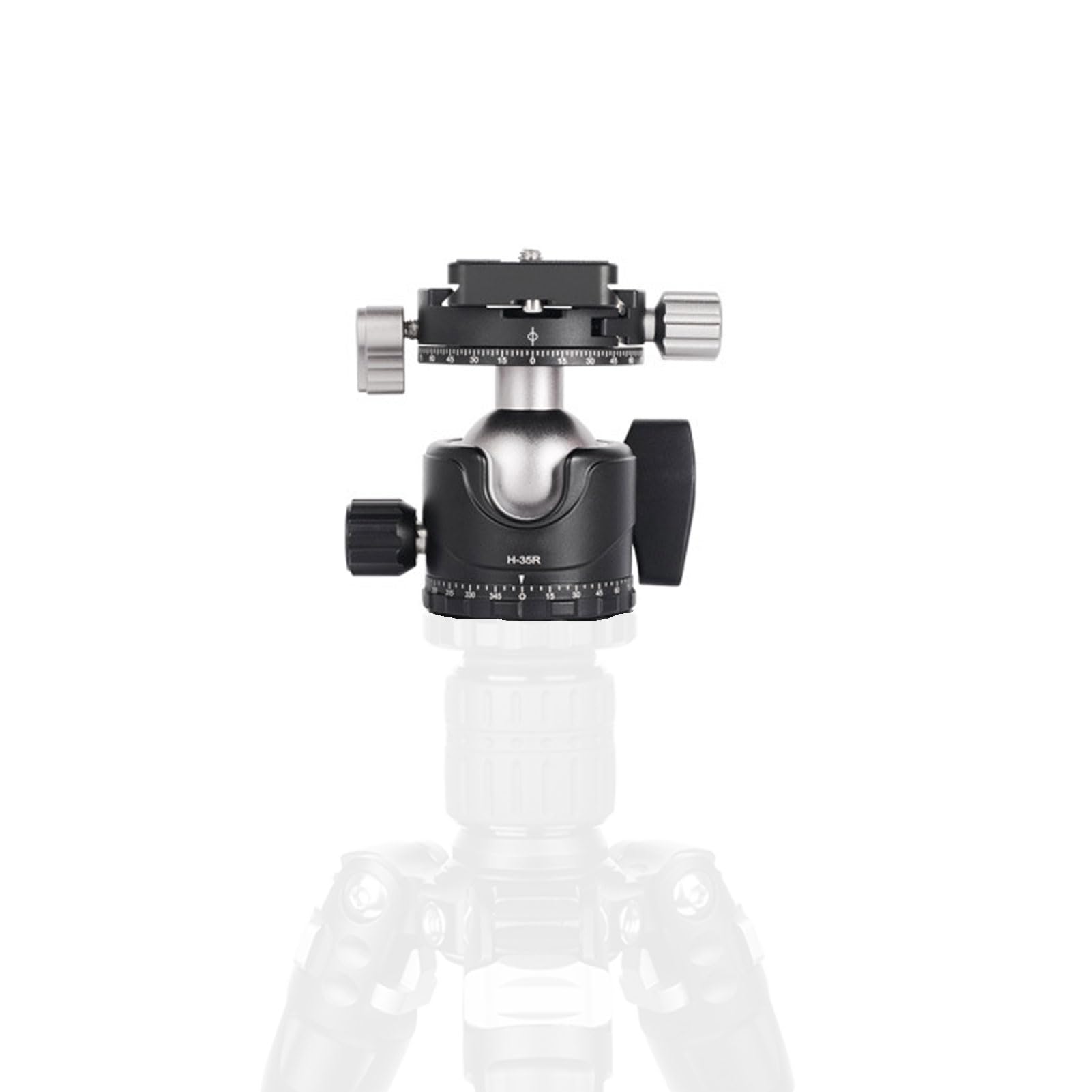 HUIOP Testa per Treppiede per Fotocamera Panoramica Testa a Sfera a Bloccaggio Rapido Efficiente Fotografie di Viaggio Compatibilità Universale Materiale in Lega di Alluminio