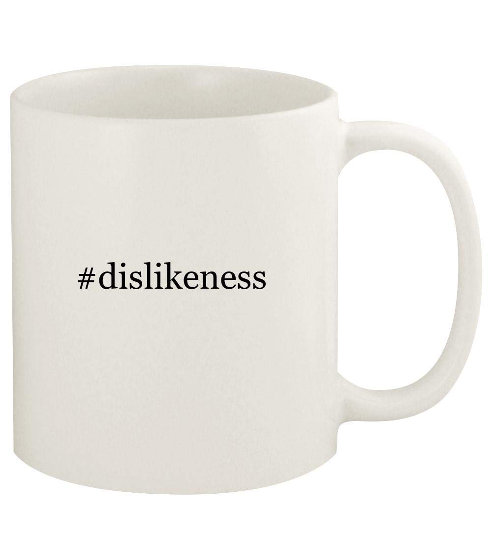 #dislikeness - 11oz Hashtag Ceramic White Coffee Mug Cup, White