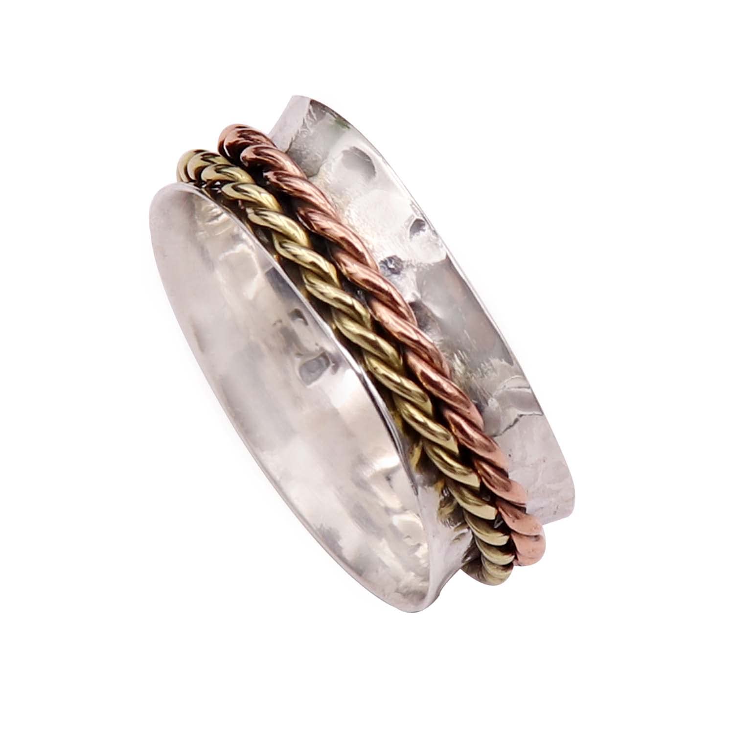 Silver Spinner Ring Men Women Spinner Meditation Ring 925 Sterling Silver Spinner Gift Item Handmade Jewerly ISR29