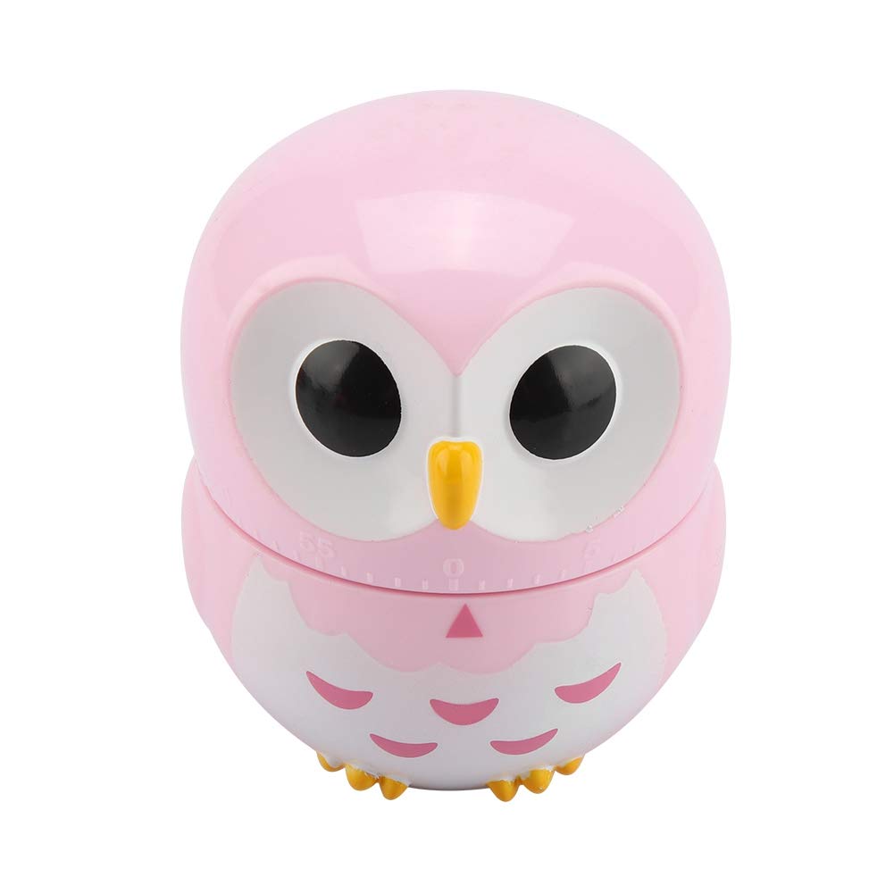 Banapoy Pink Timer Owl Timer High Precision For Kitchen Frying Baking Cooking Eggs(Pink)