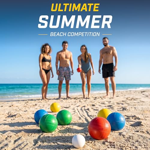 Image of GoSports 90 mm Bocce Ball Sets - Outdoor Lawn Game - Composite or Resin