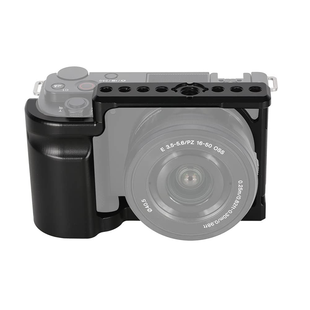 NICEYRIG Cage for Sony ZV-E10 Vlog Vlogging Camera, with Aluminum Handle Grip - 469
