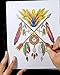 ColorIt The Native American Spirit Adult Coloring Book - 50 Single-Sided Pages, Thick Smooth Paper, Lay Flat Hardback Covers, Spiral Bound, Dream Catchers, Animals, Tribal Culture Coloring Pages