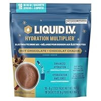 Liquid I.V. Hydration Multiplier Electrolyte Drink Mix, Hot Chocolate Limited Edition Electrolyte Powder Drink Mix, 18 Servings (1 pack)