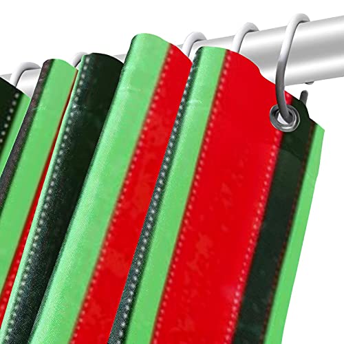 Rideau de douche rayures Noël grunge sans odeur pour douche baignoire - 6