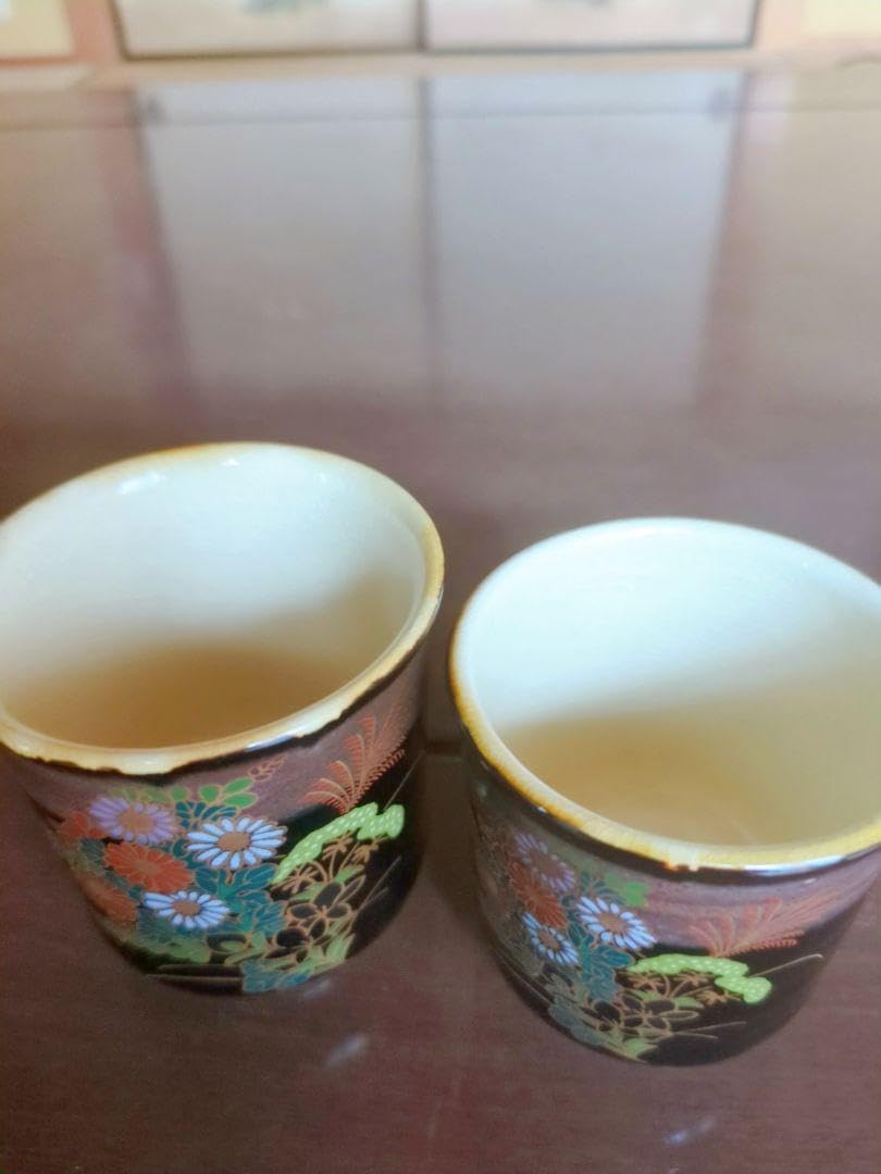 HOYACRYSTAL 玻璃 千筋金彩 箸洗2客 縁純金 元箱 250707E1 2. HOYA