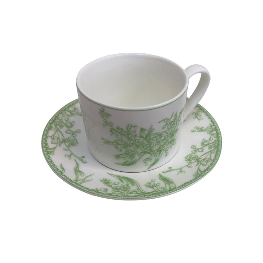 GHKryD Tea set, Ceramic Coffee Cup and Saucer Set Afternoon Tea Milk Office Scented Mug