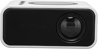 Mini LED Projector, 1080P Full HD Home Theater Movie Projector with Remote Control for IOS for Android Laptop, Support Mobile Power Supply, Portable Smart Video Projector (White)