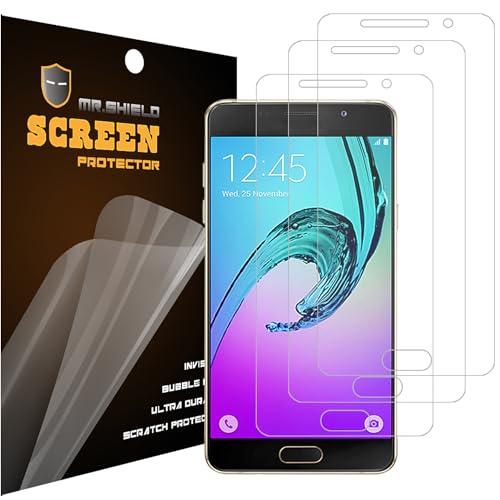 Mr.Shield Designed For Samsung Galaxy A5 (2016 - Release) SM-A5100 Premium Clear [PET] Screen Protector [3 PACK] with Lifetime Replacement