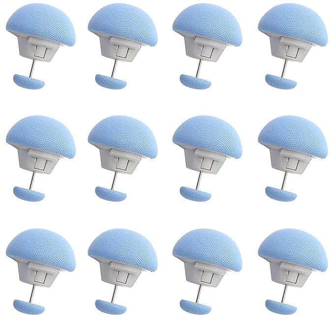 Avon Wellness Duvet Cover Holding Quilt Fixing Clips,Mushroom Round Fixing Clips with Buttons,Blanket,Duvet Cover, Holding,Quilt Clip Fasteners,Non-Slip for Fixing Curtain Socks Mattress (16, Blue)-image-43