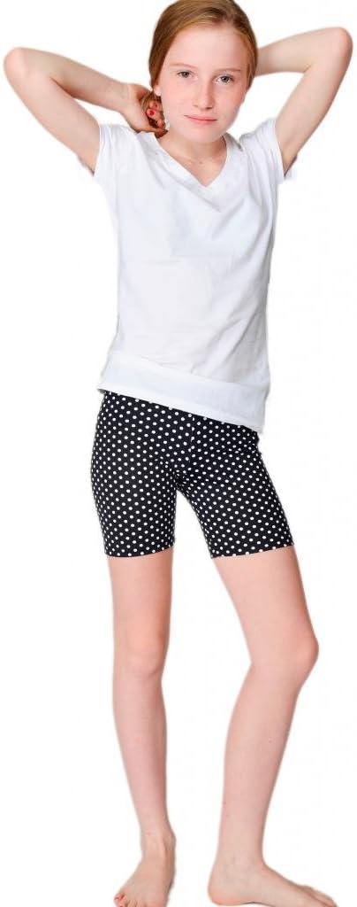 World Stretch Girl's ThePolka-Shorts-G Shorts Navy Blue/White