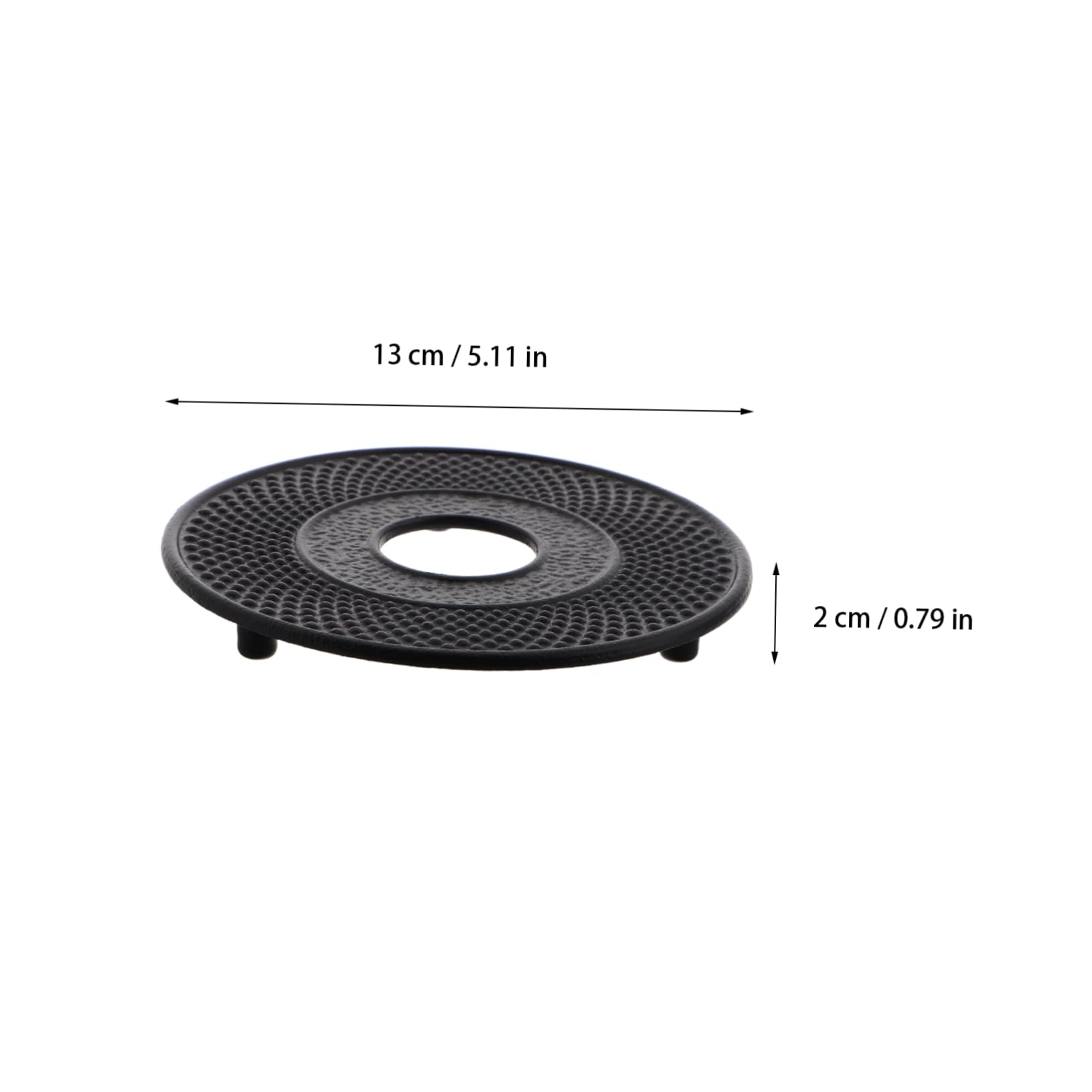 Cabilock 2pcs Japanese Style Cast Iron Teapot Stand Trivets - Iron Kettle Holder Vintage Design for Teapot and Hot Pot Fit for Various