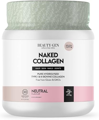 Beautygen Naked Collagen,10.8g Hydrolysed Collagen Powder, a Simple Beauty Strategy, Neutral Flavour, 30 Servings, 360g