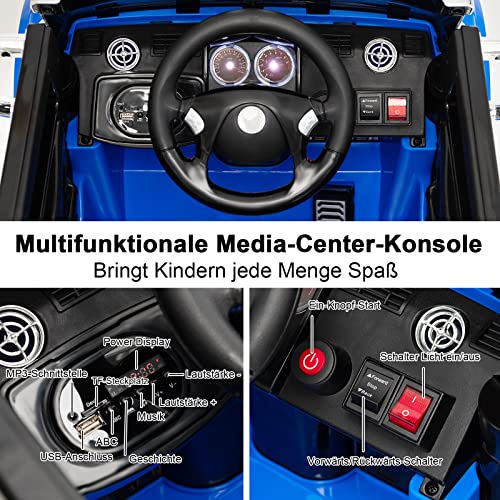 COSTWAY 12V Aufsitz Muldenkipper Optimus Prime mit Verstellbarer Kippmulde, Kinderauto LKW mit Musik und Geschichten… – Bild 5