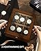 Uten Watch Box with 6 Slots, Watch Case Organizer with Golden Lock and Key, Wooden Watch Display Storage Box with Removable Watch Cushions, Velvet Lining, Metal Clasp