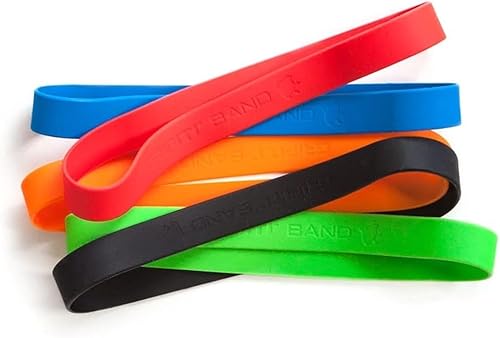 GRIFITI Bandas elásticas Joes de 6 x 0.75 pulgadas, bandas de goma de silicona coloridas surtidas, paquete de 5 unidades de larga duración, grado de