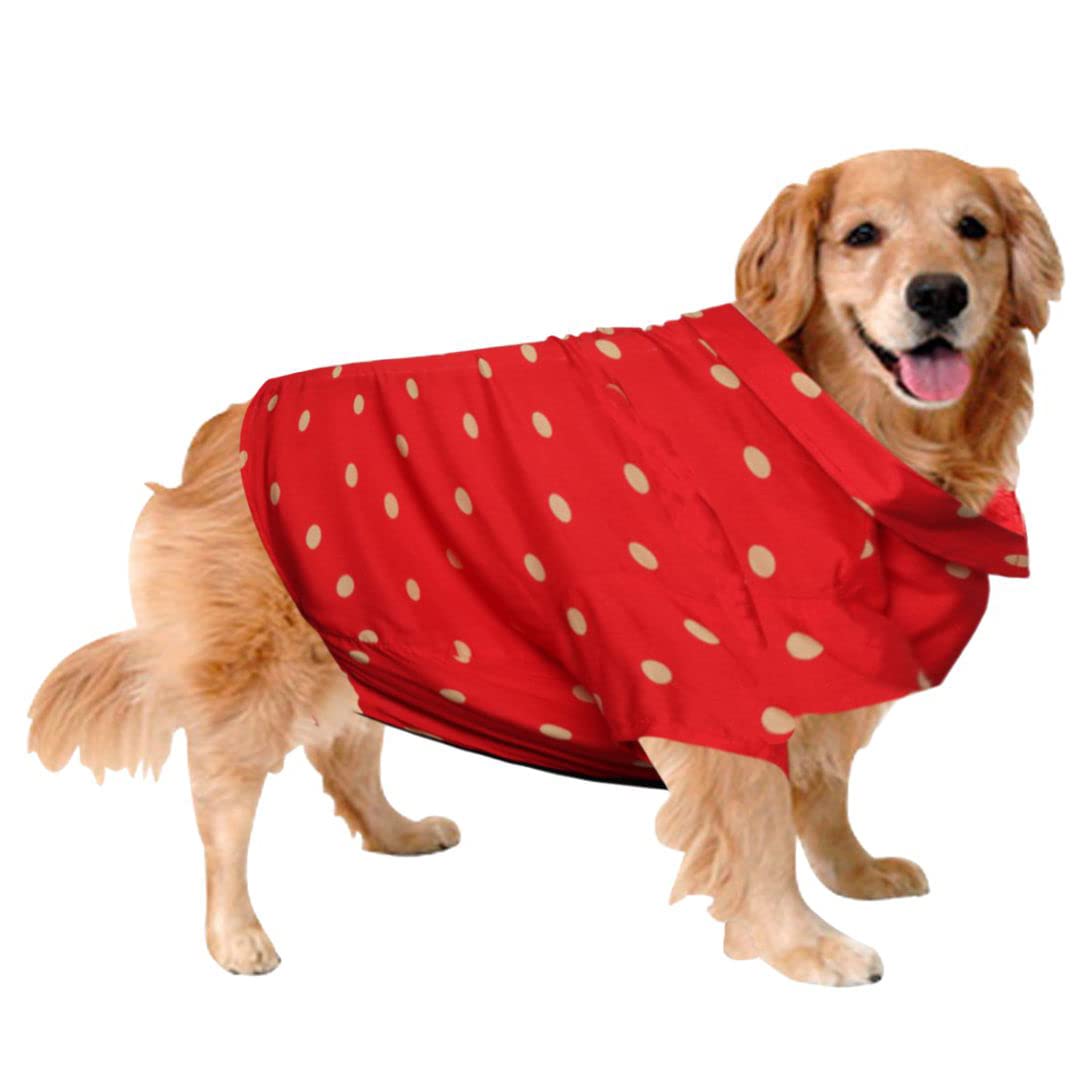 Sage Square Crazy Printed Dog Shirt, Trending Dog Shirt, Ultra Soft & Light Weight, Comfortable & Breathable Dog Apparel, Trendy Outfit (XXXLarge - 30 inch) (Polka Red) (B0B5V9YNR8) Amazon Price History, Amazon Price Tracker