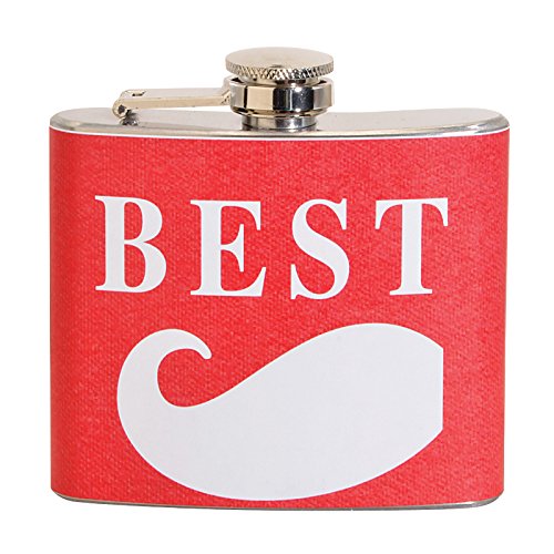 Besties 5 oz. Stainless Steel Flasks (Set of 2) (Assorted Designs)