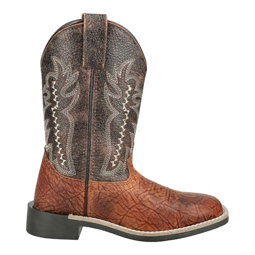 Smoky Mountain Western Boots Boys Presley Leather Cognac Brown 3419C3