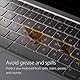 AFCJLTO Ultra-dünne Tastaturabdeckung für MacBook Air 13 M1 2020 A2337 A2179, EU-Layout, wasserdicht & staubdicht, waschbar & wiederverwendbar aus hochtransparentem TPU-Material - 1 Stück