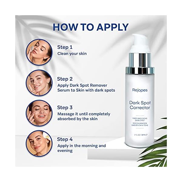 Dark-Spot-Remover-Dark-Spot-Corrector-Remover-for-Face-and-Body-Dark-Spot-Remover-with-Natural-Ingredients10-Fl-Oz REJOPES Dark Spot Remover, Dark Spot Corrector Remover for Face and Body, Dark Spot Remover with Natural Ingredients,1.0 Fl Oz, White, 1 Fl Oz (Pack of 1)