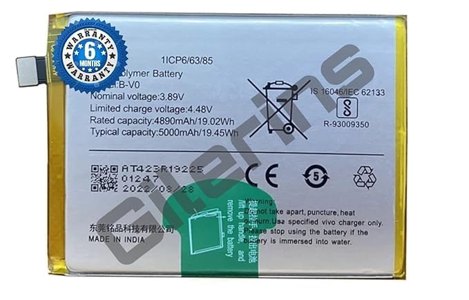Image of Original B-V0 Battery for IQOO Z6 44W Battery with 6 Month Warranty**** (SEP00546)