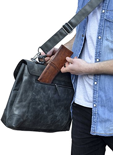 Vintage Crafts FBA_LYSB01M0Y8LVQ-OFFSUPPLIES Leder Nature"Felix" Genuine Leather Stationery Pencil Pen Case Art Pouch Office Uni College Smart Everyday Vintage Unisex Brown thumb #2