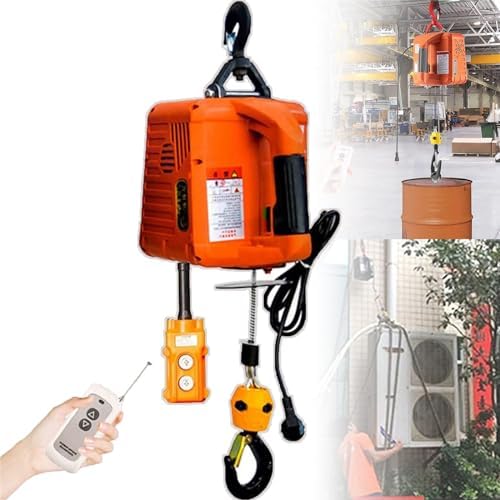 3-in-1 Electric Hoist Winch - 200kg Portable Lifting Tool for Cars & Cargo, Ideal for Garage, Workshop, Home Improvement - Heavy-Duty Control System for Easy Handling