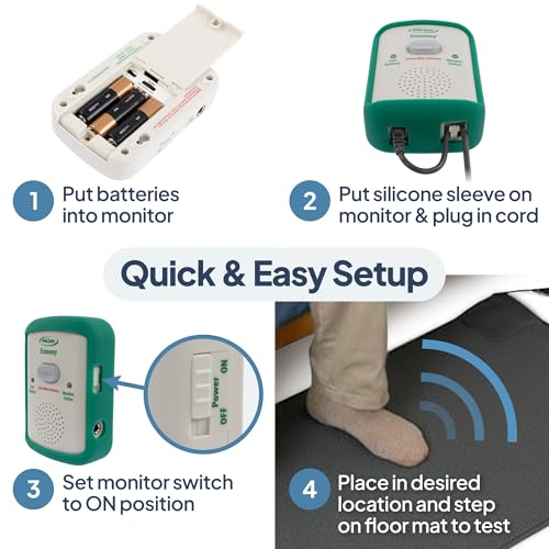 Image of Floor Mat Exit Alarm for Seniors Fall Prevention & Anti-Wandering - Economy System