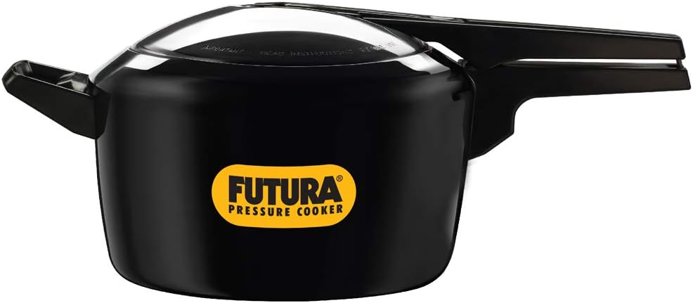 HAWKINS Futura Hard Anodised Pressure Cooker, 5 L, Black