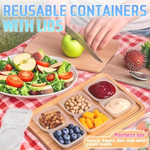 24-Pack Reusable Snack Containers for $3.99 - Leak-Proof & Easy Clean - Image 2