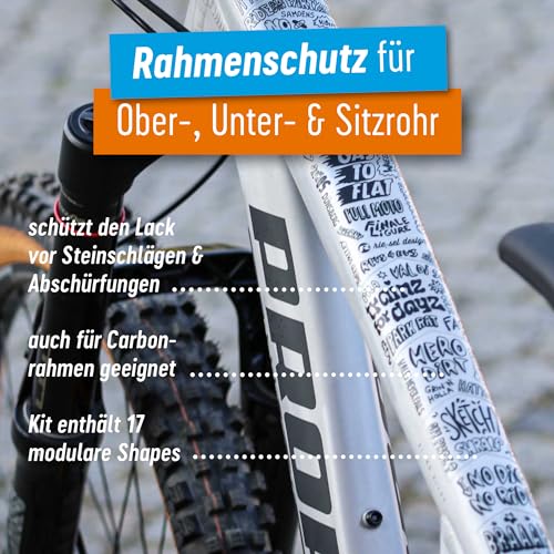 Fahrradschutzfolie Riesel Design Tape 3000 für Unisex-Rahmen