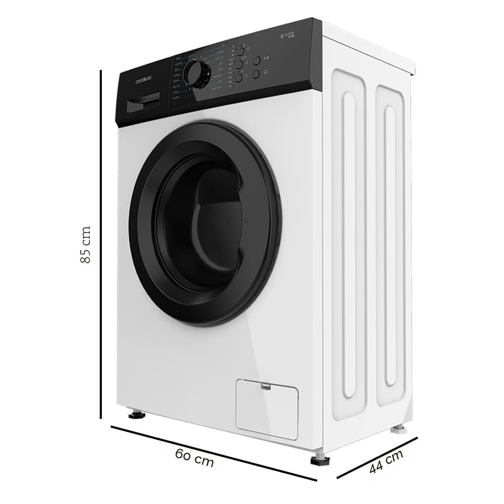 Cecotec Lave-linge 6Kg Chargement frontal Bolero DressCode 620 Inverter 1000 tr/min 16 Programmes Moteur Inverter Plus Fonction Vapeur