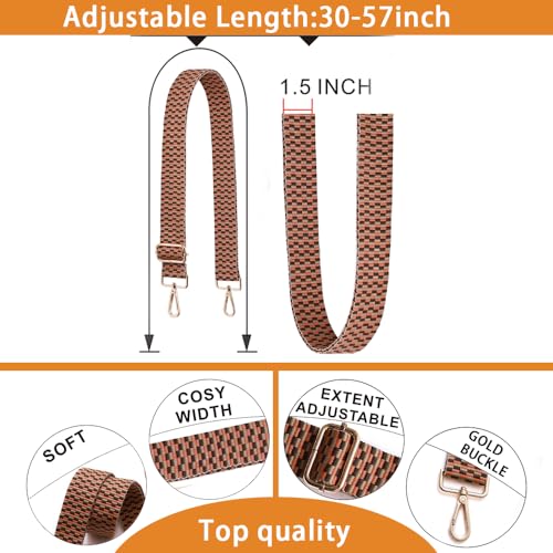 Image of S-Jacorry Purse Strap Replacement Crossbody Wide Shoulder Strap Adjustable Canvas Straps Handbag Strap Replacement Belts