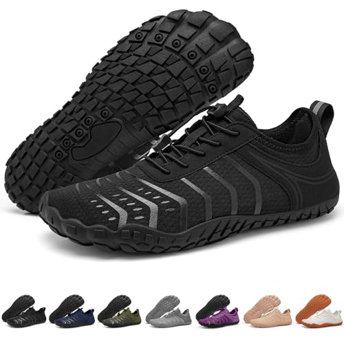 Barezoey 2026 New Hiking Barefoot Shoes Womens Mens Footwear,Wide Toe Box Water Shoe for Women...