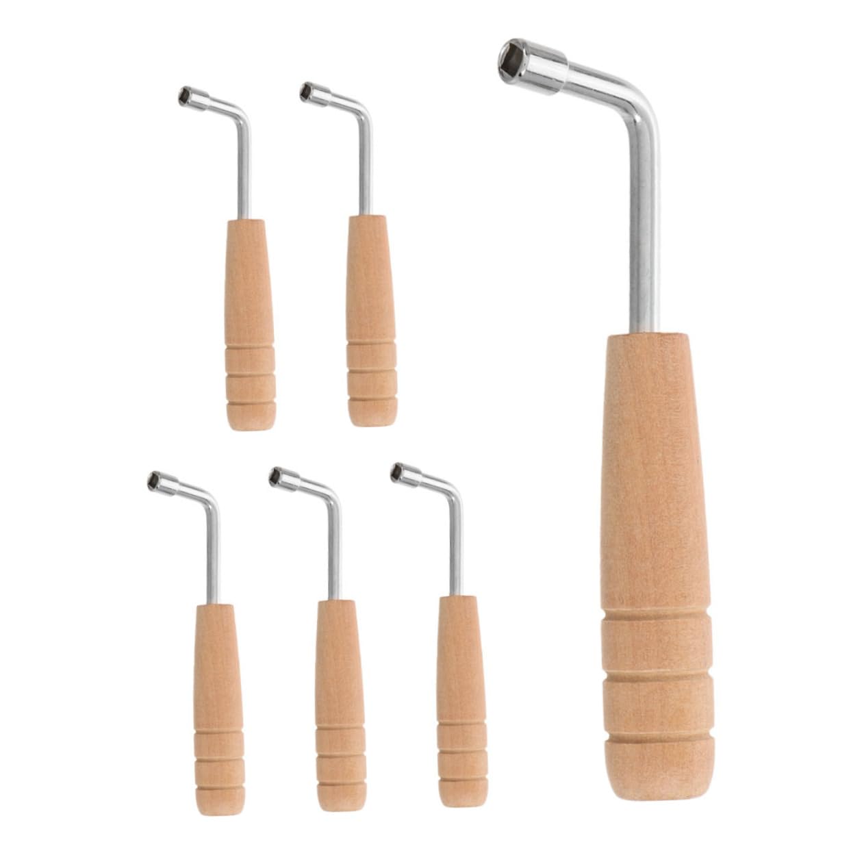 BIUDECO 6Pcs Lyre Harp Tuning Wrench Shape Tool for Precise Tuning of Stringed Instruments Durable and Stylish Design for Musicians of All Levels
