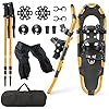 COSTWAY 4-in-1 Snow Shoe Set, Shoe Size 38-45, Snow Shoes with Double COSTWAY 4-in-1 Snow Shoe Set, Shoe Size 38-45, Snow Shoes with Double