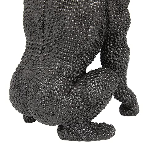 Deco 79 Polystone Gorilla Sculpture, 5" X 5" X 9", Black #TOP3