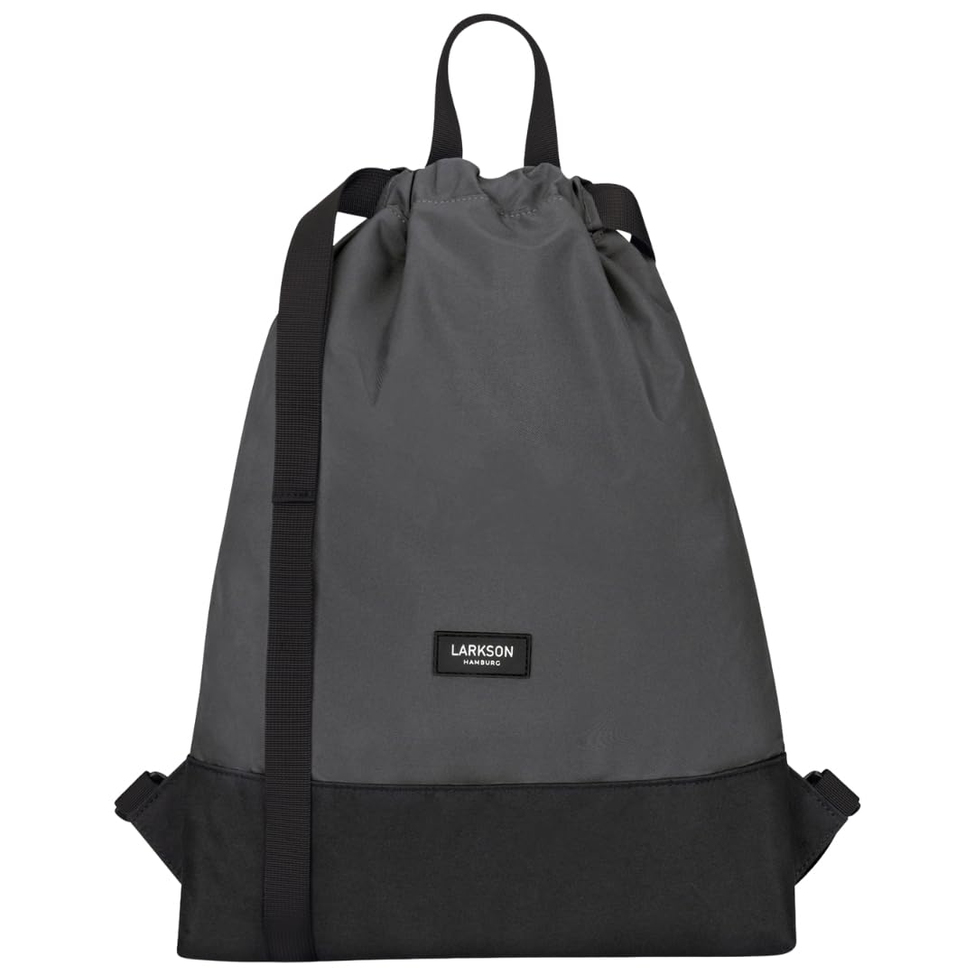 LARKSON Bolso de Deporte para Hombre y Mujer Verde Menta - No 7 - Bolsa para niños con Cordón - Mochila pequeña de tela para el Gimnasio - Material reciclado — view 12
