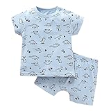 [Baby Nest] ベビー服 男の子 女の子 パジャマ コットン 上下2点セット ルームウェア 寝間着 シャツ パンツ 赤ちゃん服 新生児服 ドラゴン 90 18-24ヶ月