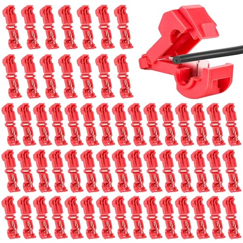 60 Piezas Terminales de Conexión Para Robot Cortacésped,Cable Terminales en T Para Cortacésped,Conector de Derivación en T,Para Robot Cortacésped Husqvarna Automower,Worx,Bosch,Gardena